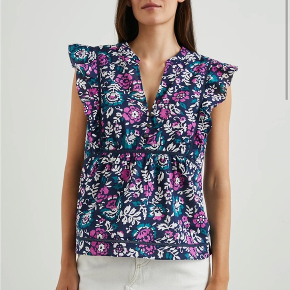 Rails Tops - Rails misha woodblock floral top